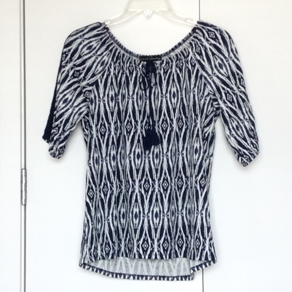 Navy Batik Style shirt